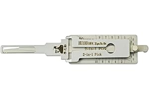 RLOKK Auto HU100 LiShi 2-in-1 Dietrich und Decoder für Auto, Autoschlüsselleser, professionelle Schlosser-Werkzeuge (HU100)