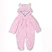 Mikistory Newborn & Baby Animal Romper Jumpsuit Todler All in One Snowsuit Outfit Coat Snowsuit 0-36 Months (12-18 months (Tag 90), Pink)