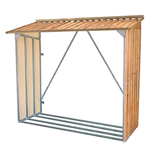 Duramax Leñero III metálico Color imitación Madera, 735 X 1.822 X 1.603 Mm