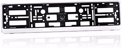 2 x Number Plate Holders Silver Finish / Car Registration Surrounds / Front & Rear Frames for MERCEDES BRABUS AMG