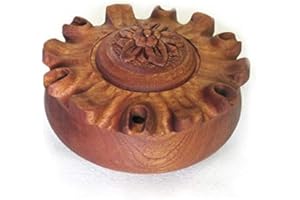 Italian Food Direct Coppa dell'amicizia 6 Becchi Liscia Legno Mogano diam 20 cm completa di ricetta per preparare il caffè alla valdostana