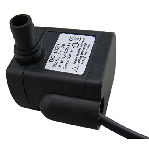 Yeeco 200L / H Max1.5M DC 5.5-12V 6V 9V 12V Wasserpumpe Elektro Brushless Mini-Tauchmotorpumpen für Aquarium Fish Fountain Garden House Wasser Hydroponic - 3