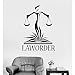 Produktbild Lovemq Wallpaper Law Office Wall Decor Decals Lawyer Justice Libra Court Stickers Modern Home Interior Decoration 42X58Cm