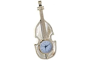 CHRISTIAN GAR Reloj Analógico de Sobremesa Decoración Miniatura - Violín (2,7 x 7,1 x 1,6 cm.)