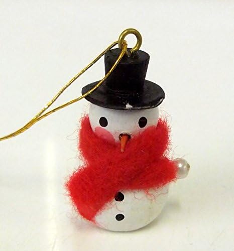 Melody Jane Dolls House Snow Man Miniature Christmas Tree Ornament Decoration Accessory