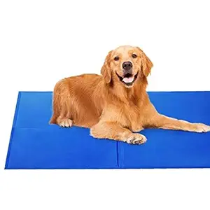 THE DDS STORE Pet Dog and Cat Cooling Gel Mat Bed Summer Heat Relief Non Toxic Cushion Pad (90 x 50 cm)