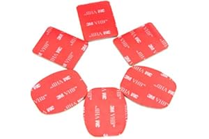 TFUFR 3M Adhesive Sticky Pads Stickers for GoPro Hero 3x Flat 3x Curved Base Mount from All4Cam