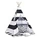 Produktbild little dove Tipi Spielzelt für Kinder mit Bodenmatte Baumwolle -Komm mit Matratze