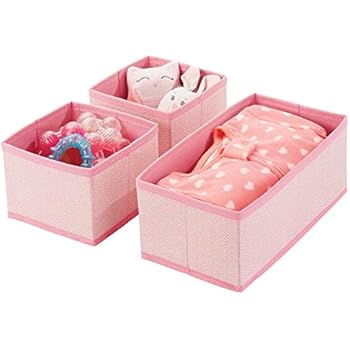 Amazon.de: mDesign 2er-Set Aufbewahrungsbox aus Stoff (groß