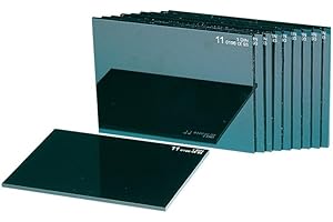 LE AMAZZONI STORE 10PZ DI VETRI PER MASCHERA PER SALDATURA INATTINICI 75X98mm IN VETRO MINERALE VERDE DIN11