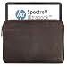 Produktbild ROYALZ Tasche Leder für HP Spectre x360 Ledertasche (auch mit HP EliteBook x360 kompatibel) (13.3 Zoll) Lederhülle Hülle Sleeve Cover Schutztasche Schutzhülle Etui Vintage, Farbe:Dunkelbraun Matt