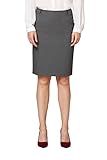  ESPRIT Collection Damen 088EO1D005 Rock, Grau (Anthracite 010), 36