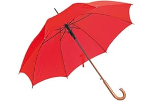 OHNE MARKENNAME Automatik-Regenschirm / Farbe: rot