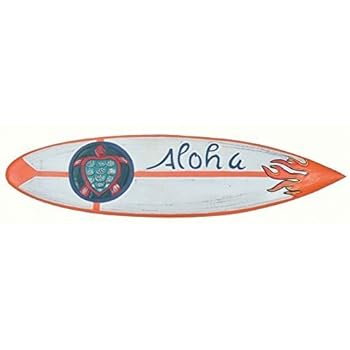 Papier peint Tiki avec planches de surf et hibiscus