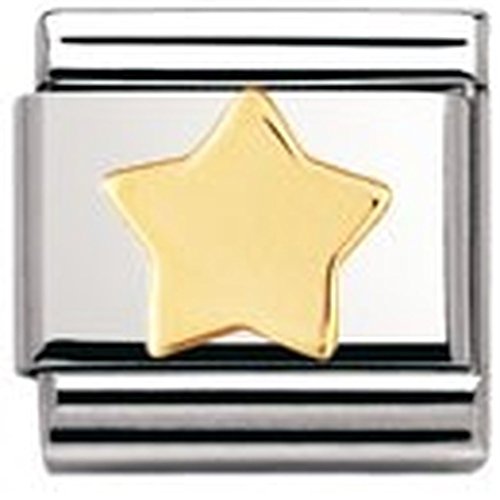 Nomination Composable Classic FUN Edelstahl und 18K-Gold (Stern) 030110 Nomination Composable Classic FUN Edelstahl und 18K-Gold (Stern) 030110