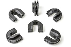 MYBA-S 10 clips para rejilla de radiador, color negro, para VW Transporter T4 T5 Caravelle