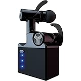 TREBLAB X2 - Revolutionary Bluetooth Earbuds With Beryllium Speakers, True 3D Sound Quality, Best Truly Wireless Earphones, Noise Cancelling, Sports Blue Tooth Headphones w/ Mic Phone Calls Microphon (Black)