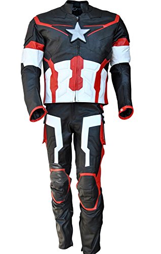 Preisvergleich Produktbild Age of Ultron Motorradbekleidung für Herren aus echtem Leder von Classyak