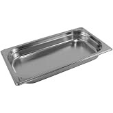 Paslanmaz &Ccedil;elik Gastronom/gastronorm K&uuml;vet Gn 1/3-20 (32,5 X 17,6 X 2 CM)