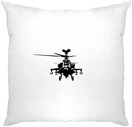 Tim And Ted Military One Size White Cushion Cover Apache Attack Helicopter AH64