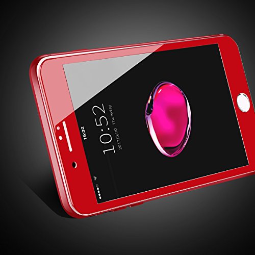 Phone Screen Protector for iPhone 7 Plus, Anskp Red Screen Protector [3D Touch Compatible], Premium Transparent Tempered Glass Screen Protector Film for iPhone 7 Plus 5.5 inches