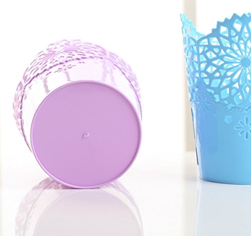 Da.Wa Schneiden Pflanze Vase Topf Stift Make-up Bürstenhalter Schreibtisch Ordentlich Organizer Veranstalter Aufbewahrungskorb - 5
