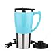 Produktbild Tasse Auto Wasserkocher Kochen 12 V / 24 V Zigarettenanzünder Heizung Cup Vakuum Isolierte Edelstahl 398 ML 50 Watt Reise Cup, blue