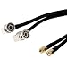 Produktbild novero 1630 – 20.000 Kabel Koaxial – Kabel Koaxial (2 x SMA, 2 x BNC, Rg 58, 5 m, männlich/weiblich, 1 Stück (S))