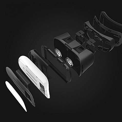 JINYJIA 3D VR Box Sicurezza Mobile di RealtÃ  Virtuale Film Occhiali 3D Auricolare Visualizzatore per 4.0