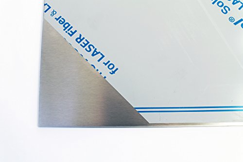 3 mm Edelstahlblech V2A 1.4301 K240 geschliffen einseitig Folie – 200 mm x 400 mm - 4