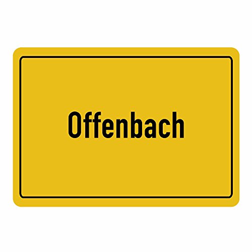 Preisvergleich Produktbild Mousepad Ortsschild Offenbach schwarz