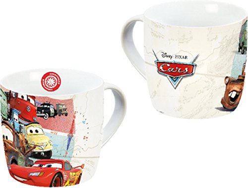Disney 12776 Cars Gruppe Porzellantasse, Mehrfarbig, 11,5 x 8 x 8 cm