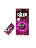 Ohso saludables barras de chocolate oscuro con sabor a frambuesa, libres de gluten y sin azúcar (paquete de 7 barras)