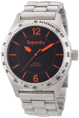 Superdry Herren-Armbanduhr XL Analog Quarz Edelstahl SYG107OM Superdry Herren-Armbanduhr XL Analog Quarz Edelstahl SYG107OM