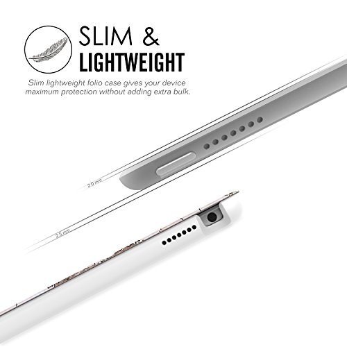 MoKo Hülle für iPad Pro 9.7 – Ultra Lightweight Slim PU Leder Tasche Schutzhülle Schale Smart Shell Case mit Auto Schlaf / Wach Funktion und Standfunktion für Apple iPad Pro 9.7 Zoll Tablet, Landkarte B112 - 8