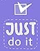 Produktbild Just Do It: Violet Notebook & Journal (Large 8,5 * 11) Hand Lettering Notebook : Daily Journal, Workbook, Notepad, Diary