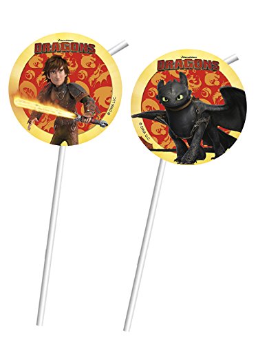 56-teiliges Party Set Dragons Drachen – Teller, Becher, Servietten, Tischdecke, Partytüten, Einladungen, Trinkhalme, Partykette - 7
