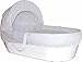 Shnuggle Cotton Waffle Hypoallergenic and Silent Moses Basket (White)