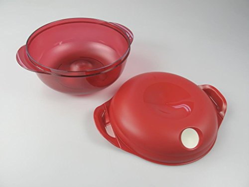 TUPPERWARE Mikrowelle Mikro-Fix 1,5 L Rot rund I52 Dose Micro Mikro Mikrowelle 7930 - 2