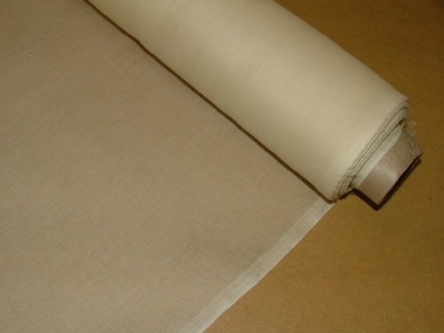 50 Mts Cream Cotton Muslin Voile Fabric Curtain