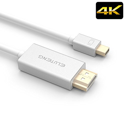 ELUTENG Mini DisplayPort zu HDMI Adapter Kabel 4K Vergoldet Mini DP auf HDMI Male für TV, Projektor, Monitor
