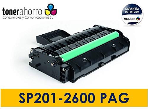 Tonerahorro® Cartucho de Tóner Compatible (2.600 Páginas) para Ricoh Aficio SP200 SP201 SP202 SP203 SP204 SP210 SP211 SP212 SP213 - 407254
