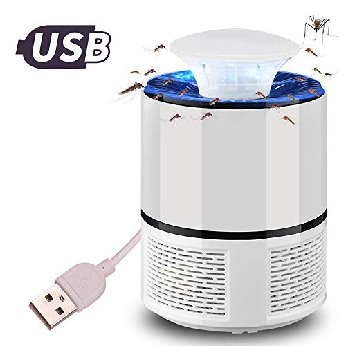 Preisvergleich Produktbild Honyutong-Moskitomörder, USB-Mückenschutzmittel, sicherer Moskitomörder, ungiftiger Moskitomörder, geeignet für Büro, Zimmer, Familie und Hinterhof (schadet Baby Nicht) (Weiß)