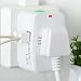 BAZONE™ All in one smart International Adaptor with 2 USB Plug Charger Adapter For USA UK AUS.All chargers 100/240v-White RS.549.00
