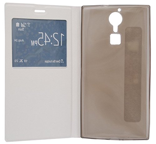 Prevoa        DOOGEE F5 Funda - Flip PU S -View Funda Cover Case Carcasa para DOOGEE F5 Android 5 1 4G 5 5 Pulgadas Smartphone - Oro