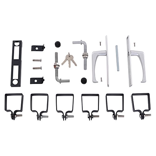 Songmics Gartentür Gartentor Zauntor Inkl. Schloss und 3 Schlüssel grau 100 x 106 cm GGD250G - 4