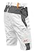 Produktbild strongAnt Arbeitshose Männer Kurz Malerhose Berlin Sommer Maler Shorts - 100% BW - Kermen - Größe: 42, Farbe: Weiß-Grau
