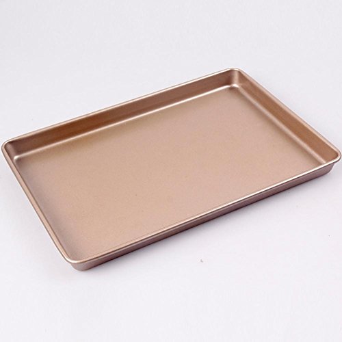 Baking nougat baking pan rose gold non-sticky shallow section long baking pan