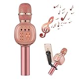 ♬Eco Estéreo♬: Micrófono estéreo con reducción de ruido de multicapa y procesador de audio professional. Impresionante sonido KTV en vivo, recoge todos los tonos hermosos tanto altos como bajos con el ritmo de música claro con reverberación de eco. Es perfecto para cantar karaoke en casa o altavoz bluetooth.