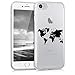Kwmobile Coque pour Apple iPhone 7 / 8 – En silicone TPU coque protectrice pour portables – Étui translucide en noir transparent